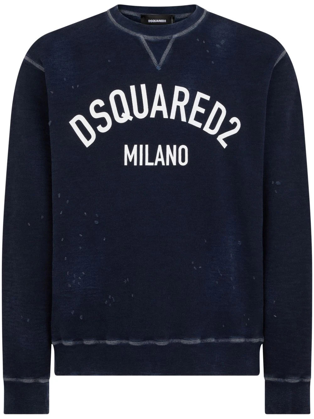 DSQUARED2 Felpa con effetto vissuto